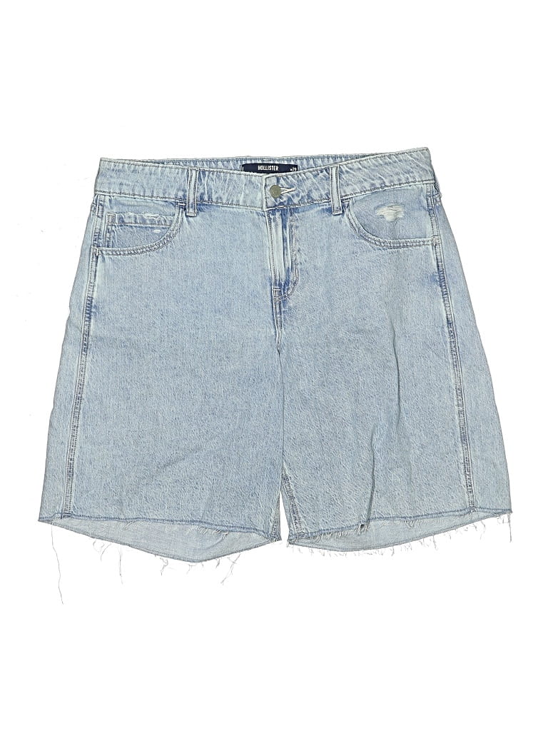 Pre-owned Hollister Denim Shorts In Blue