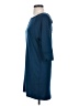 Peach Solid Blue Casual Dress Size XS - photo 5