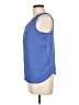 Express 100% Polyester Blue Sleeveless Blouse Size L - photo 5