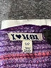 I Love H81 100% Rayon Tweed Purple Romper Size S - photo 4