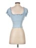 Altar'd State Blue Short Sleeve Top Size S - photo 2