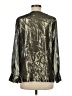 J.Crew Metallic Silver Long Sleeve Blouse Size 6 - photo 2