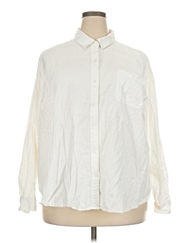 a.n.a. A New Approach Long Sleeve Button-Down Shirt (view 1)