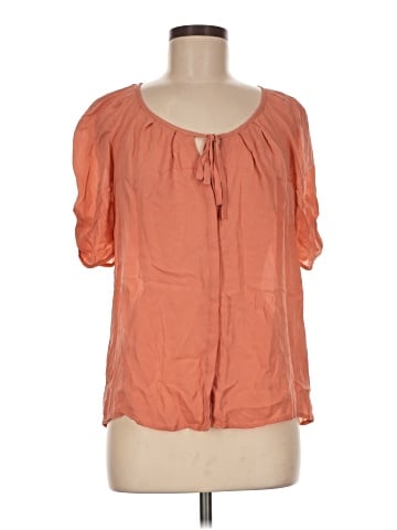 Joie Short Sleeve Silk Top (view 1)