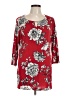 IMAN Red 3/4 Sleeve T-Shirt Size Lg Long - photo 1