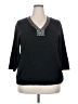 Cathy Daniels 100% Acrylic Black Pullover Sweater Size 2X - photo 1