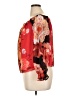 Guess 100% Polyester Animal Print Floral Orange 3/4 Sleeve Blouse Size XL - photo 5