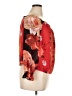 Guess 100% Polyester Animal Print Floral Orange 3/4 Sleeve Blouse Size XL - photo 4