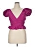 Sim & Sam 100% Cotton Pink Short Sleeve Blouse Size XL - photo 1