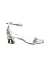 Stuart Weitzman Silver Sandals Size 7 1/2 - photo 1