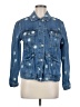 Bagatelle 100% Cotton Stars Floral Polka Dots Blue Denim Jacket Size M (estimated) - photo 1