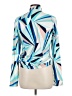 Carve Designs Print Blue Long Sleeve Blouse Size L - photo 2