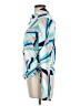 Carve Designs Print Blue Long Sleeve Blouse Size L - photo 5