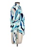 Carve Designs Print Blue Long Sleeve Blouse Size L - photo 4