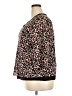 Fashion Bug 100% Polyester Animal Print Black 3/4 Sleeve Blouse Size 18 - photo 5