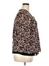 Fashion Bug 100% Polyester Animal Print Black 3/4 Sleeve Blouse Size 18 - photo 4