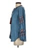 Altar'd State 100% Lyocell Blue Long Sleeve Blouse Size S - photo 5