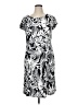 Talbots Print Black Casual Dress Size 1X - photo 1