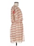 Lush 100% Polyester Stripes Tan Casual Dress Size M - photo 4