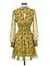 Max Studio 100% Polyester Floral Yellow Casual Dress Size S - photo 2