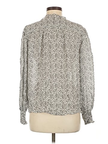 Parker Long Sleeve Silk Top (view 2)