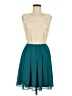Francesca's 100% Polyester Color Block Teal Cocktail Dress Size M - photo 1