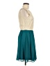 Francesca's 100% Polyester Color Block Teal Cocktail Dress Size M - photo 4