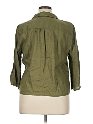 INC International Concepts 3/4 Sleeve Button-Down Shirt (view 2)