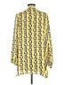 IMAN 100% Polyester Yellow Long Sleeve Blouse Size L - photo 2