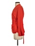 Topshop 100% Polyester Red Long Sleeve Blouse Size 4 - photo 5