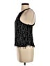Topshop 100% Polyester Black Sleeveless Blouse Size 2 - photo 5