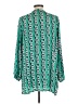 IMAN 100% Polyester Green 3/4 Sleeve Blouse Size L - photo 2