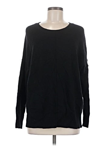 Aqua Cashmere Pullover Sweater (view 1)