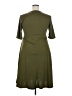 Unbranded Solid Green Casual Dress Size XXL - photo 2