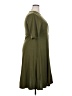 Unbranded Solid Green Casual Dress Size XXL - photo 4