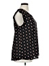 Pleione 100% Polyester Black Short Sleeve Blouse Size XL - photo 4
