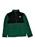 The North Face 100% Polyester Green Track Jacket Size 10 - 12 - photo 1