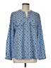 Appleseeds Blue Long Sleeve Blouse Size M - photo 1