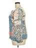 North Style 100% Rayon Blue Long Sleeve Blouse Size L - photo 5