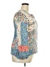 North Style 100% Rayon Blue Long Sleeve Blouse Size L - photo 4