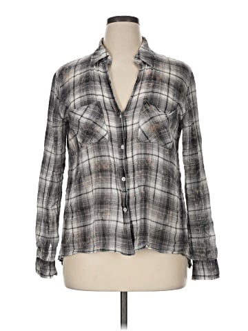 Enza Costa Long Sleeve Button-Down Shirt (view 1)