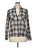 Enza Costa Plaid Gray Long Sleeve Button-Down Shirt Size L (estimated) - photo 1