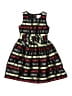 Dressed Up by Gymboree Stripes Black Dress Size 8 - photo 1