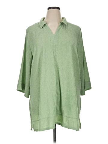 Cuddl Duds 3/4 Sleeve Blouse (view 1)