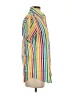 Trinity 100% Cotton Stripes Yellow Short Sleeve Button-Down Shirt Size S - photo 4
