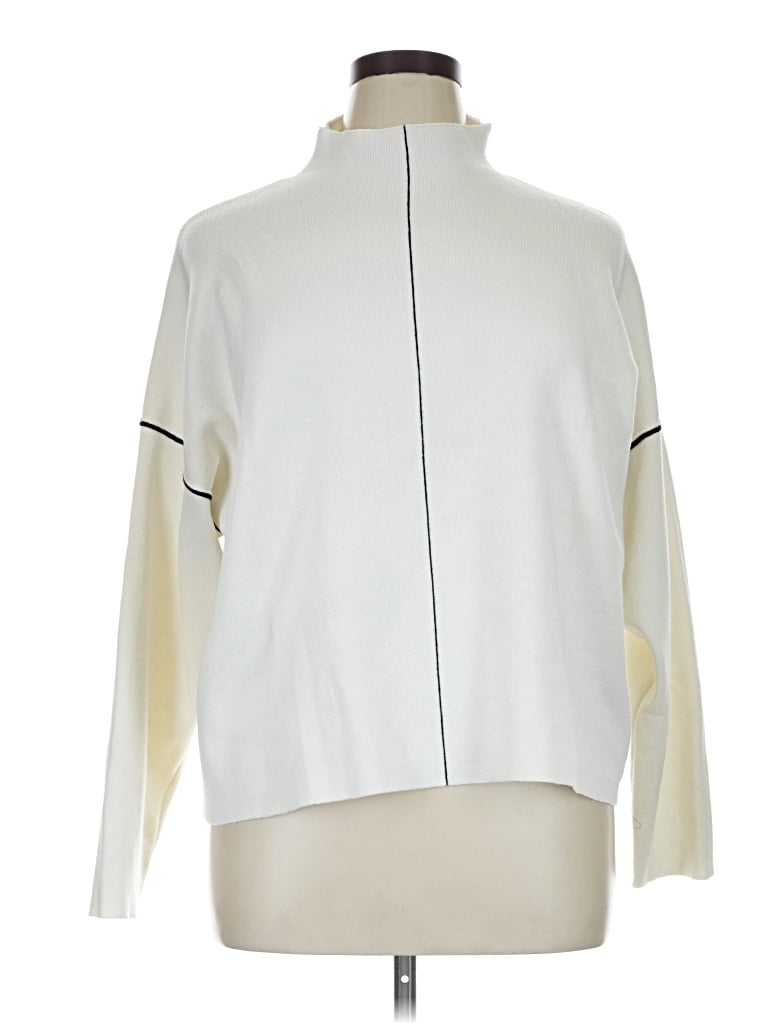 Click to view more detailed imagery on our partner's website Pre-owned Max Studio Turtleneck Sweater In Ivory