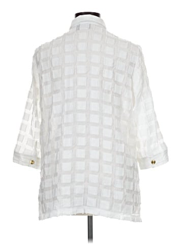 Travelers by Chico's 3/4 Sleeve Button-Down Shirt (view 2)