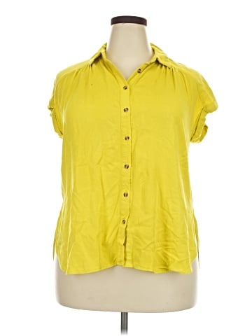 Rose + Olive Short Sleeve Blouse (view 1)