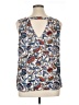 DR2 100% Polyester Blue Sleeveless Blouse Size XL - photo 2