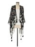 By Design 100% Polyester Gray Black Kimono One size (estimated) - photo 1